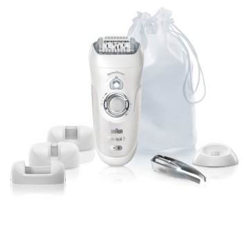 Braun Silk-épil 7 SensoSmart 7/870 40 pinzette Argento, Bianco