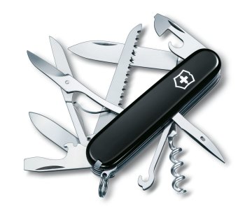 Victorinox Huntsman Coltello multiuso Nero, Acciaio inox