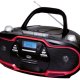 Trevi 057402 impianto stereo portatile Digitale 20 W AM, FM Nero, Rosso Riproduzione MP3 2