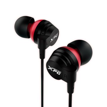 XPG EMIX I30 cuffia e auricolare Cablato In-ear Gaming Nero, Rosso