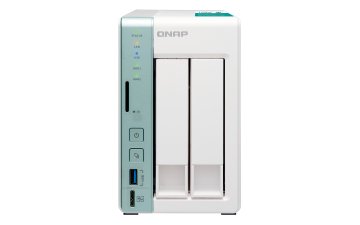 QNAP TS-251A NAS Tower Intel® Celeron® N3060 2 GB DDR3L 0 TB QNAP Turbo System Verde, Bianco