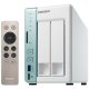 QNAP TS-251A NAS Tower Intel® Celeron® N3060 2 GB DDR3L 0 TB QNAP Turbo System Verde, Bianco 9