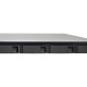 QNAP TS-453BU NAS Rack (1U) Intel® Celeron® J3455 4 GB DDR3L 0 TB Nero 3