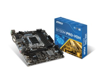 MSI B150M PRO-VDH Intel® B150 LGA 1151 (Socket H4) micro ATX