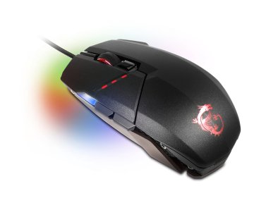 MSI Clutch GM60 mouse Gaming Ambidestro USB tipo A Ottico 10800 DPI