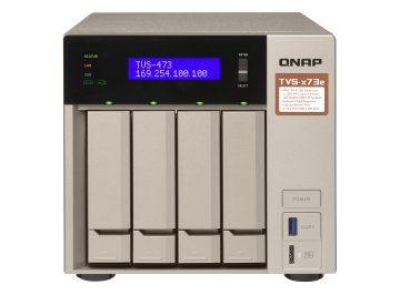 QNAP TVS-473E NAS Tower AMD Embedded R-Series SoC RX-421BD 8 GB DDR4 QNAP Turbo System Grigio