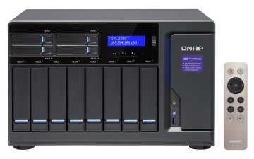 QNAP TVS-1282 NAS Tower Intel® Core™ i5 i5-6500 16 GB DDR4 0 TB QNAP Turbo NAS System Nero