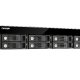 QNAP UX-800U-RP array di dischi Nero 3