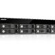 QNAP UX-800U-RP array di dischi Nero 8