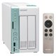 QNAP TS-251A NAS Tower Intel® Celeron® N3060 4 GB DDR3L 0 TB QNAP Turbo System Verde, Bianco 12