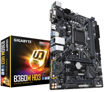 GIGABYTE B360M HD3 scheda madre Intel B360 Express LGA 1151 (Socket H4) micro ATX