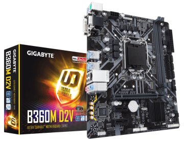 GIGABYTE B360M D2V scheda madre Intel B360 Express LGA 1151 (Socket H4) micro ATX