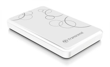 Transcend StoreJet 25A3 1TB disco rigido esterno 2.5" Micro-USB B 3.2 Gen 1 (3.1 Gen 1) Bianco