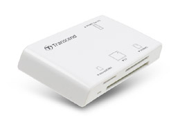 Transcend Multi-Card Reader P8 lettore di schede USB 2.0 Bianco