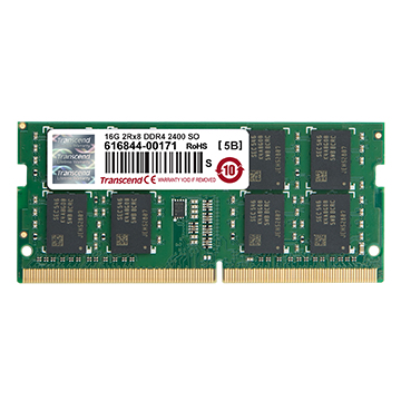 Transcend 16GB DDR4-2400 memoria 2 x 8 GB 2400 MHz