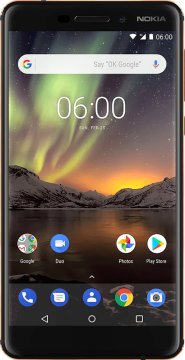 Nokia 6.1 14 cm (5.5") Doppia SIM 4G USB tipo-C 32 GB 3000 mAh Nero, Rame