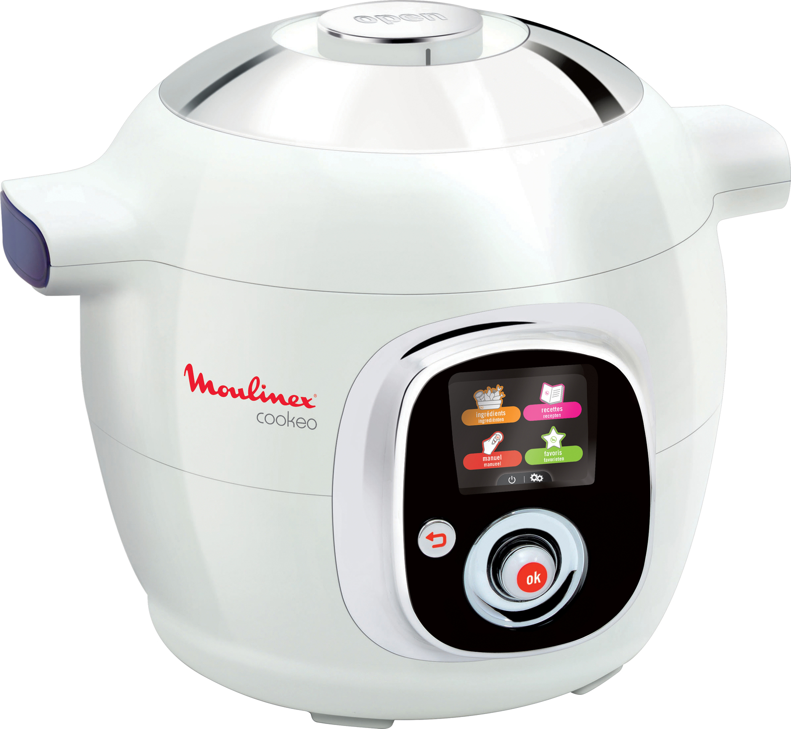 Cromo apparecchio multi-cottura Connect 6L Nero Moulinex Cookeo 
