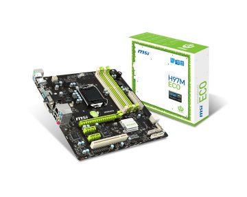 MSI H97M ECO Intel® H97 LGA 1150 (Socket H3) micro ATX