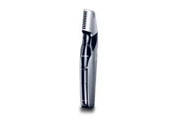 Panasonic ER-GK60, Regolabarba, Viso e corpo, Lama verticale, 3 Pettini accessori, Wet&Dry, Nero/Argento