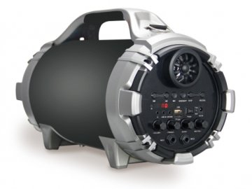 Conceptronic MASSIMO01B altoparlante portatile e per feste Nero, Argento 20 W