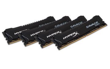 HyperX Savage Memory Nero 16GB DDR4 2800MHz Kit memoria 4 x 4 GB