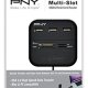PNY Multi-Slot USB & Flash lettore di schede USB 2.0 Nero 3