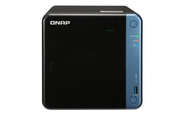 QNAP TS-453BE NAS Mini Tower Intel® Celeron® J3455 4 GB DDR3L 0 TB QNAP Turbo System Nero