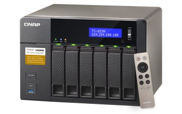 QNAP TS-653A NAS Tower Intel® Celeron® N3150 4 GB DDR3L 0 TB QNAP Turbo System Nero