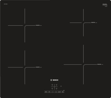 Bosch Serie 4 PUE611BB1E piano cottura Nero Da incasso Piano cottura a induzione 4 Fornello(i)