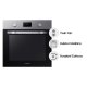 Samsung NV70K1340BS/ET forno 68 L A Nero, Stainless steel 11