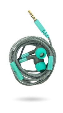 Wiko WiSHAKE Auricolare Cablato In-ear Musica e Chiamate Verde, Grigio