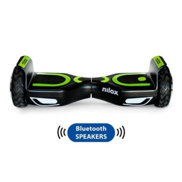 Nilox 30NXBK65BWN01 hoverboard Monopattino autobilanciante 10 km/h 4300 mAh Nero, Verde