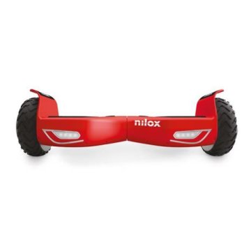 Nilox 30NXBK65NWN08 hoverboard Monopattino autobilanciante 10 km/h 4300 mAh Nero, Rosso
