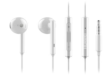 Huawei AM116 Auricolare Cablato In-ear Musica e Chiamate Argento, Bianco