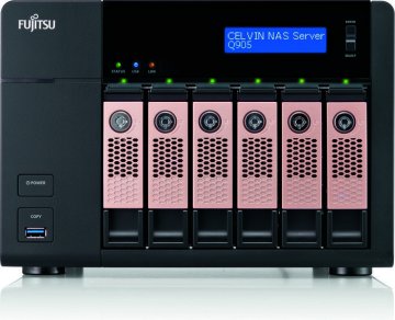 Fujitsu CELVIN NAS Q905 Tower 0 TB HDD Nero