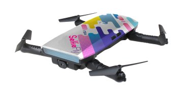 TEKK Selfie & Fly 4 rotori Quadrirotore 2 MP 1280 x 720 Pixel 500 mAh Multicolore