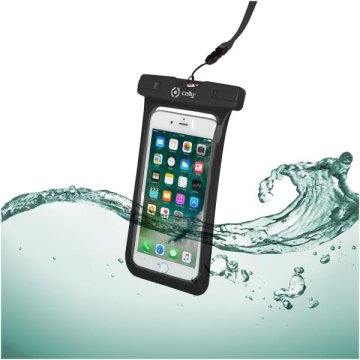 Celly SPLASHBAG18BK custodia per cellulare 15,8 cm (6.2") Custodia a sacchetto Nero