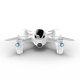 Hubsan H107D+ X4 FPV PLUS 4 rotori 1920 x 1080 Pixel 520 mAh Nero, Bianco 2