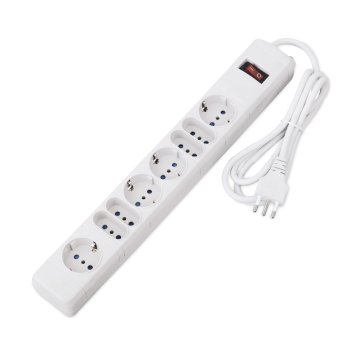 Techmade SL203080 prolunghe e multiple 1,5 m 8 presa(e) AC Interno Bianco