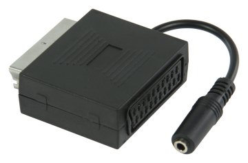 Valueline VLVP31930B02 Cavo SCART 0,2 m Scart + 3.5mm Nero