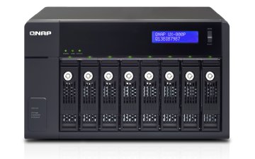 QNAP UX-800P contenitore di unità di archiviazione Custodia per Disco Rigido (HDD) Nero 2.5/3.5"