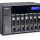 QNAP UX-800P contenitore di unità di archiviazione Custodia per Disco Rigido (HDD) Nero 2.5/3.5