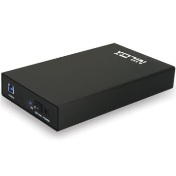 Nilox 06NX103583001 contenitore di unità di archiviazione Custodia per Disco Rigido (HDD) Nero 3.5"