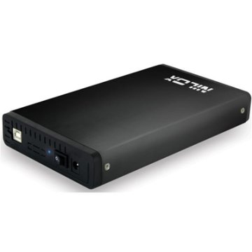 Nilox 06NX103584001 contenitore di unità di archiviazione Custodia per Disco Rigido (HDD) Nero 3.5"