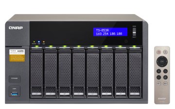QNAP TS-853A NAS Tower Intel® Celeron® N3150 4 GB DDR3L 0 TB QNAP Turbo System Nero