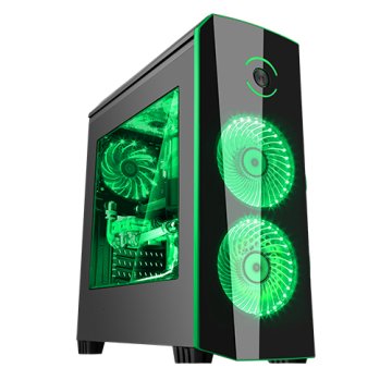 itek ORIGIN Midi Tower Nero, Verde