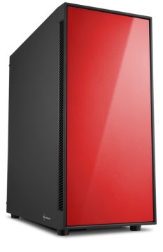 Sharkoon AM5 Silent Midi Tower Nero, Rosso