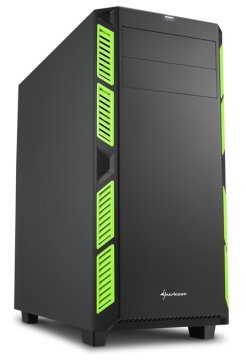 Sharkoon AI7000 Silent Midi Tower Nero, Verde