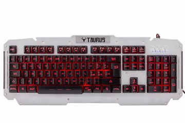 itek Taurus T21 tastiera Gaming USB QWERTY Italiano Acciaio inox