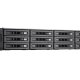 QNAP TS-EC1280U R2 NAS Armadio (2U) Famiglia Intel® Xeon® E3 v3 E3-1246V3 4 GB DDR3 0 TB QNAP Turbo NAS System Nero 3